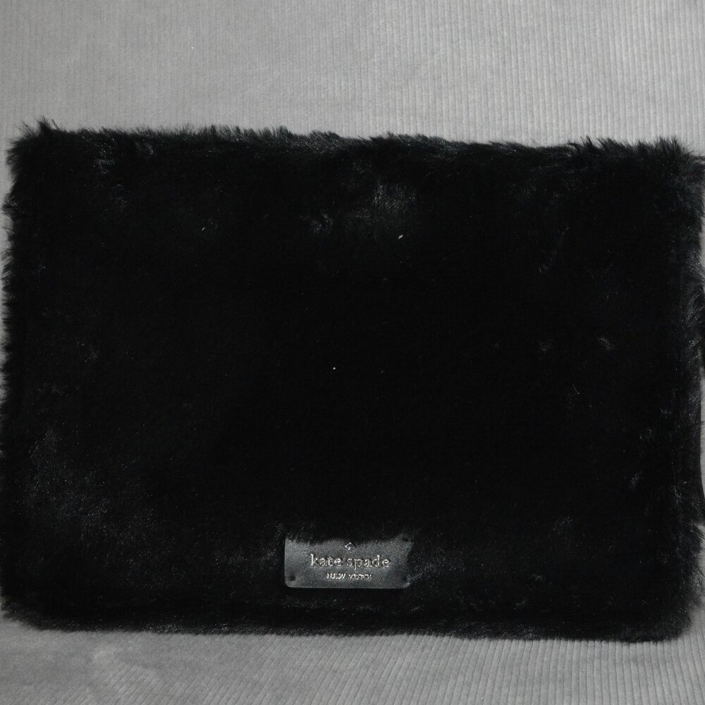 Kate Spade New York Faux Fur for Clutch Purse 10.75"x7"x2"